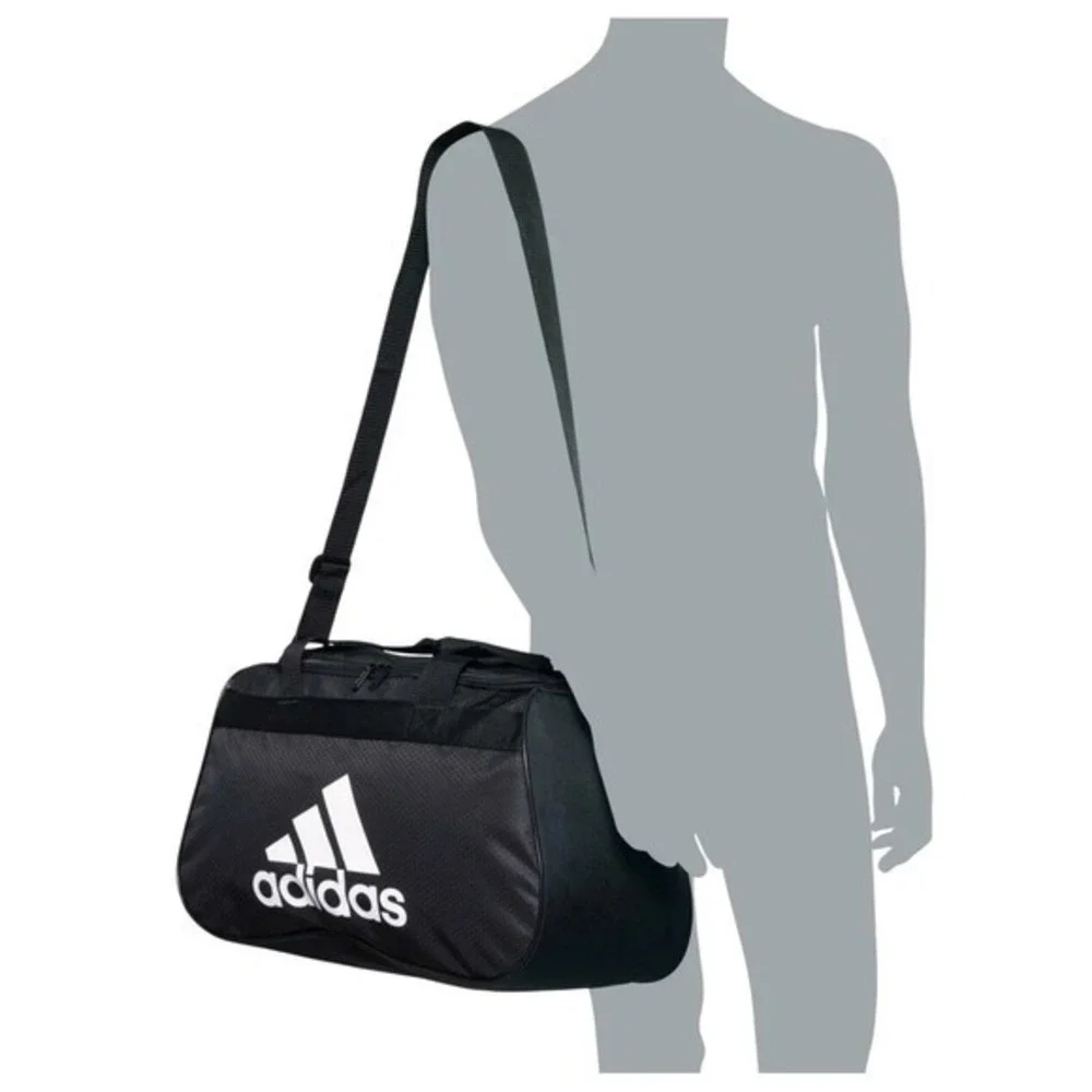 Adidas Duffel Bag Defender Medium Black Gym Travel Carry On Sports Training New‎
